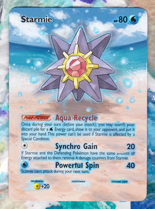 poke-alters:  Starmie - Rising Rivals 50/120Original Illus. by Ken Sugimori / Extended