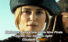 charlesdances:Hector Barbossa & Elizabeth Swann (extended from this post: X)#These two had such 