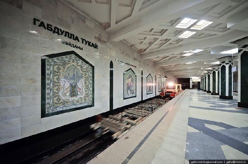 aegean-okra:Kazan metro, Tatarstan, RussiaAt present, the Kazan Metro is a single-line system that s