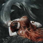 mermaydsnet:100 followers celebration | creation: freshwater mermaids“her hair dark reeds or river s