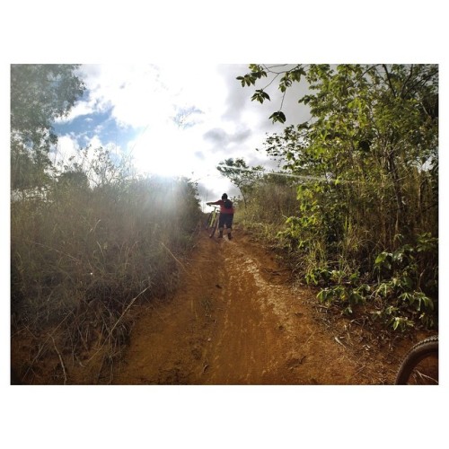 pochmaui: Push, push and push all the way to the top and learning the track before downhill. Awesome