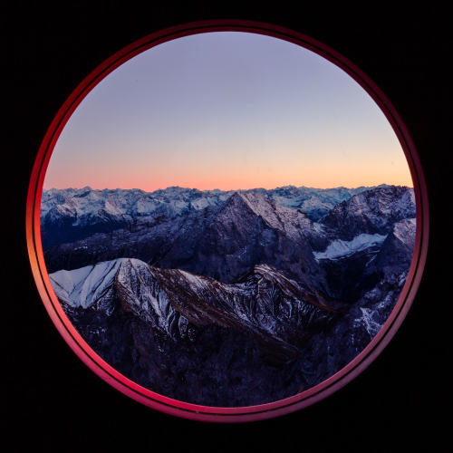 wanderlusteurope:View of the Austrian Alps from Garmisch-Partenkirchen, Germany