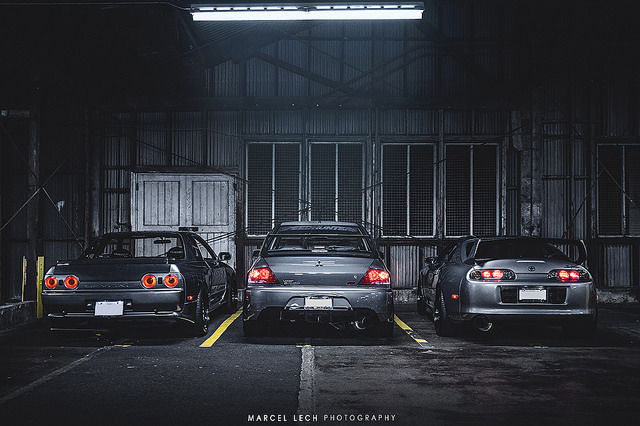 jdmdriftHQ:  R32 GTR - EVO 9 - Supra MKIV by Marcel Lech on Flickr. 