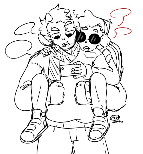 One plus of having a big beefy bf are the free piggy back rides