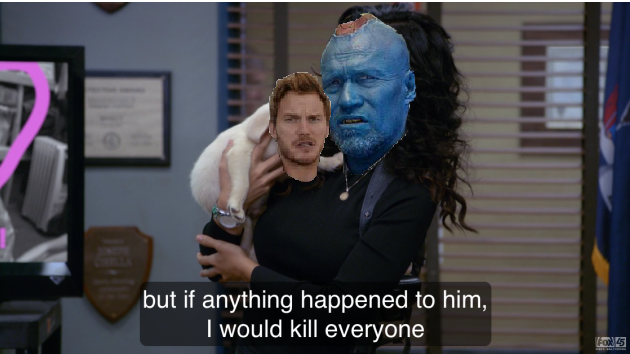 sobigandsostrong:  Yondu when he “picked up” Peter from Terra. Probably.