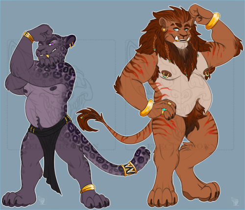 Two more adoptables that are currently up for grabs on FA. I am in love with their designs and may e
