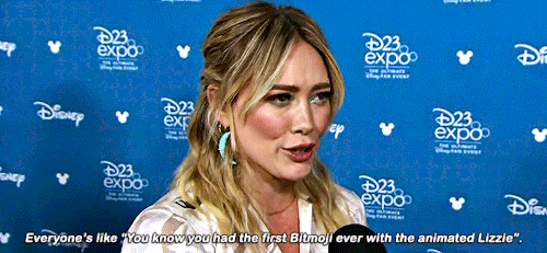 hunters-schafers: Hilary Duff talking about Lizzie McGuire at D23 2019 