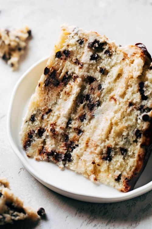 antikristrecipes:  Cookie Dough Cake   