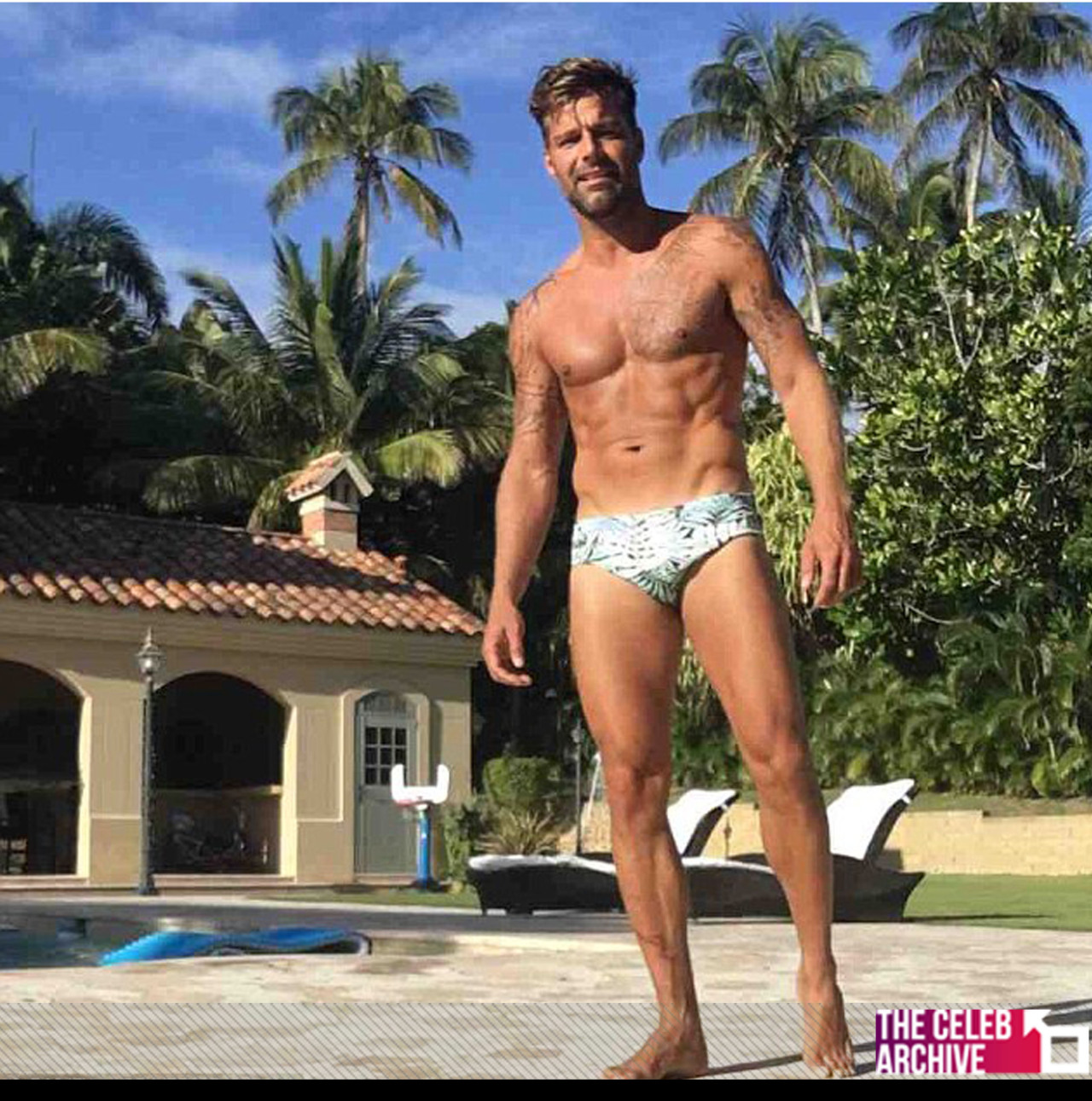 thecelebarchive:    Ricky Martin shared a topless selfie in his native Puerto Rico