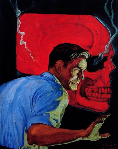twofistedpulp:  Doc Savage by Walter Baumhofer.