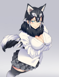 aku-no-homu:Husky by artist bonkiru (@bonkiru,