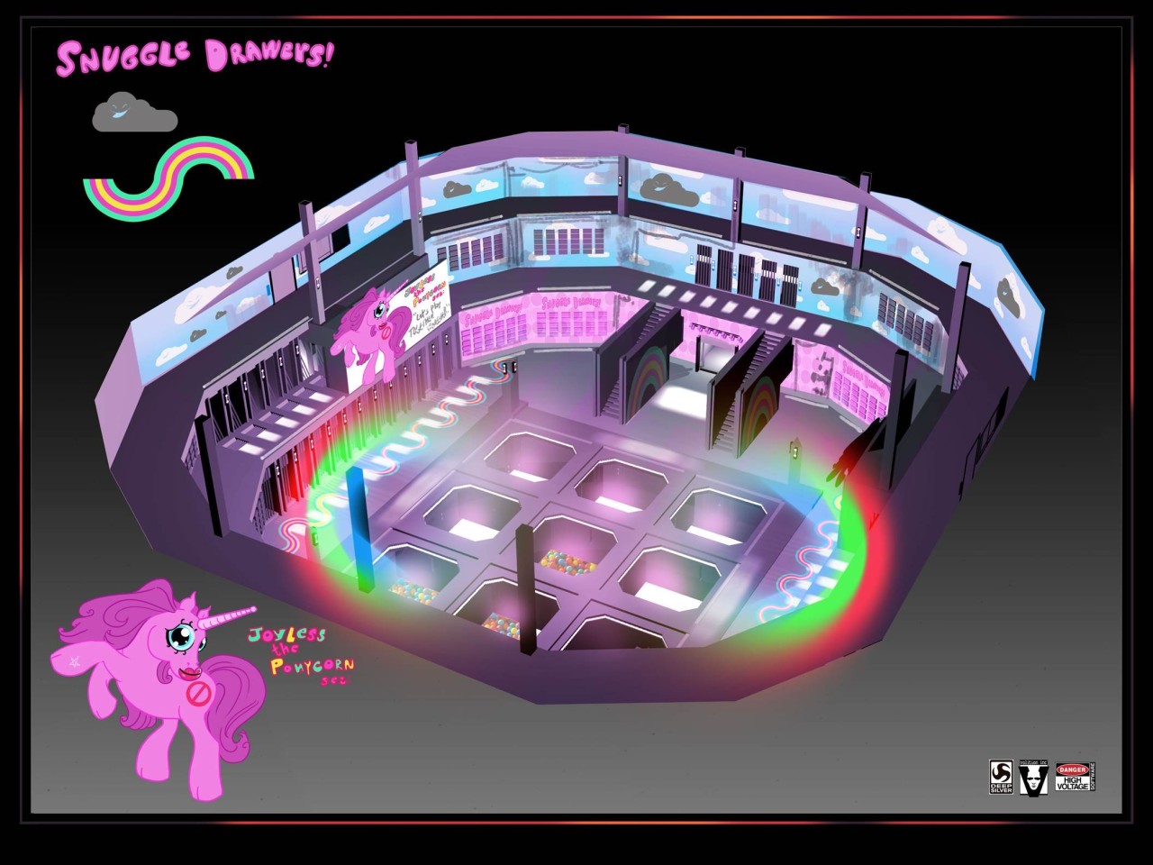 volition:  Here’s an early concept for Vlad’s prison from Saints Row: Gat out