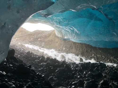 Ice cave in Root Glacier near Kennicott, Alaska