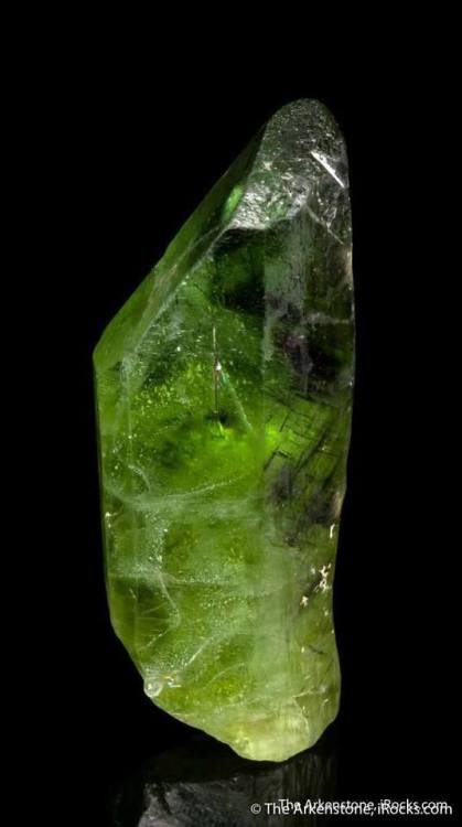 Peridot and LudwigiteOlivine (of which Peridot is the gemmy version) is a common mantle mineral, fou