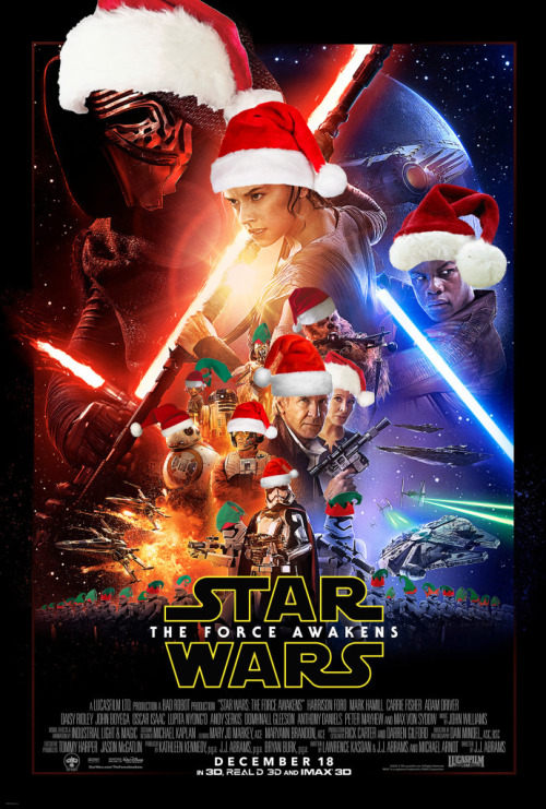 starwarscountdown:  MERRY CHRISTMAS EVERYONE!!!! The Force Awakens is here! 518 Days until Episode VIII THREE HUNDRED FIFTY SEVEN DAYS UNTIL ROGUE ONE 