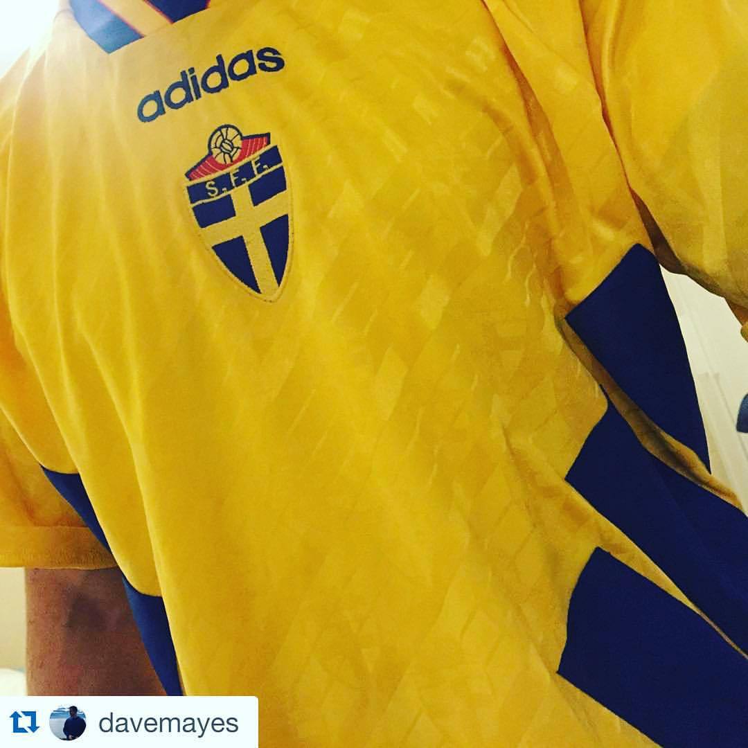 retro sweden football shirt