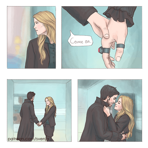 “Second Thought”, an alternative take on the Captain Swan scene in the hospital after fighting Zelen