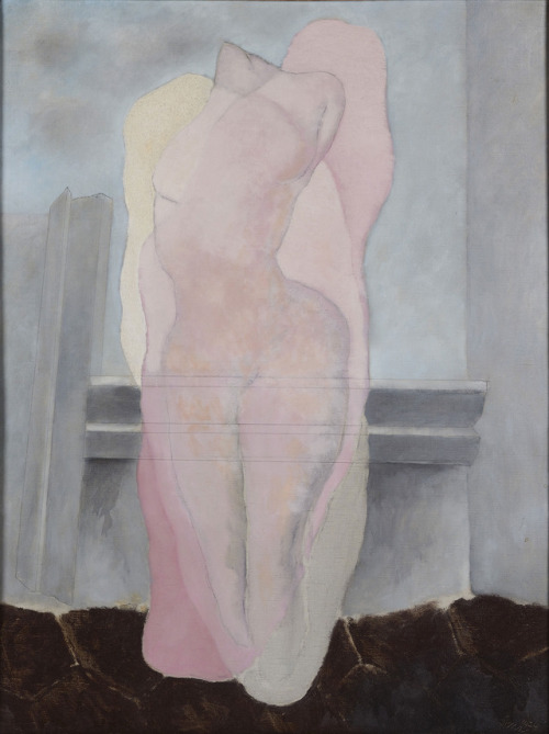 amare-habeo:  Josef Šíma (Czech, 1891 - 1971)At four hours in the afternoon (Pink Body), 1928-1929Oil on canvas, 135 x 102 cm