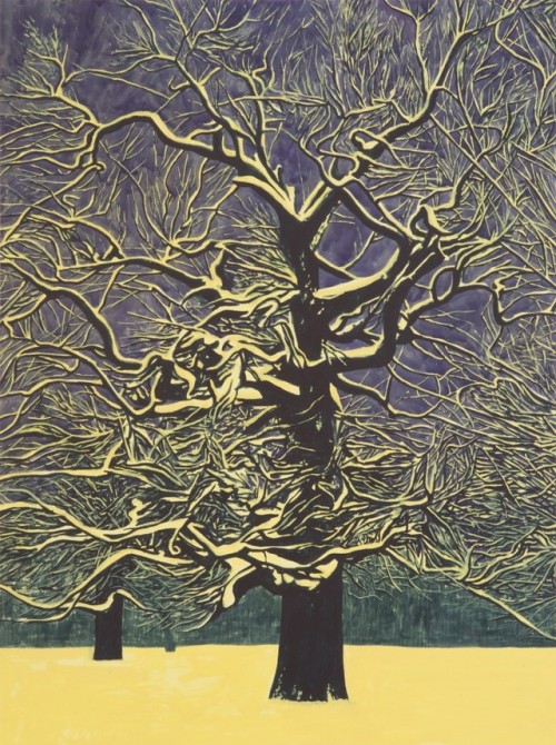 Martin Jacobson (Swedish, b. 1978, Stockholm, Sweden) - Illuminated Winter Oak, 2013, Paintings: Wat