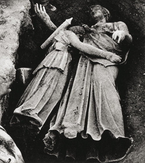 fuckyeaharchaeology:A photo of the Piraeus Athena and Artemis, which were discovered “embracin