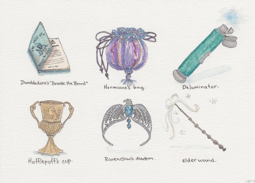 hannahbpacious: √ Harry Potter Inspired Illustrations A series of “artifacts” from