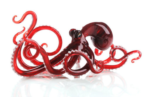 psychnart: Glass octopus sculptures by 2BirdsGallery on Etsy