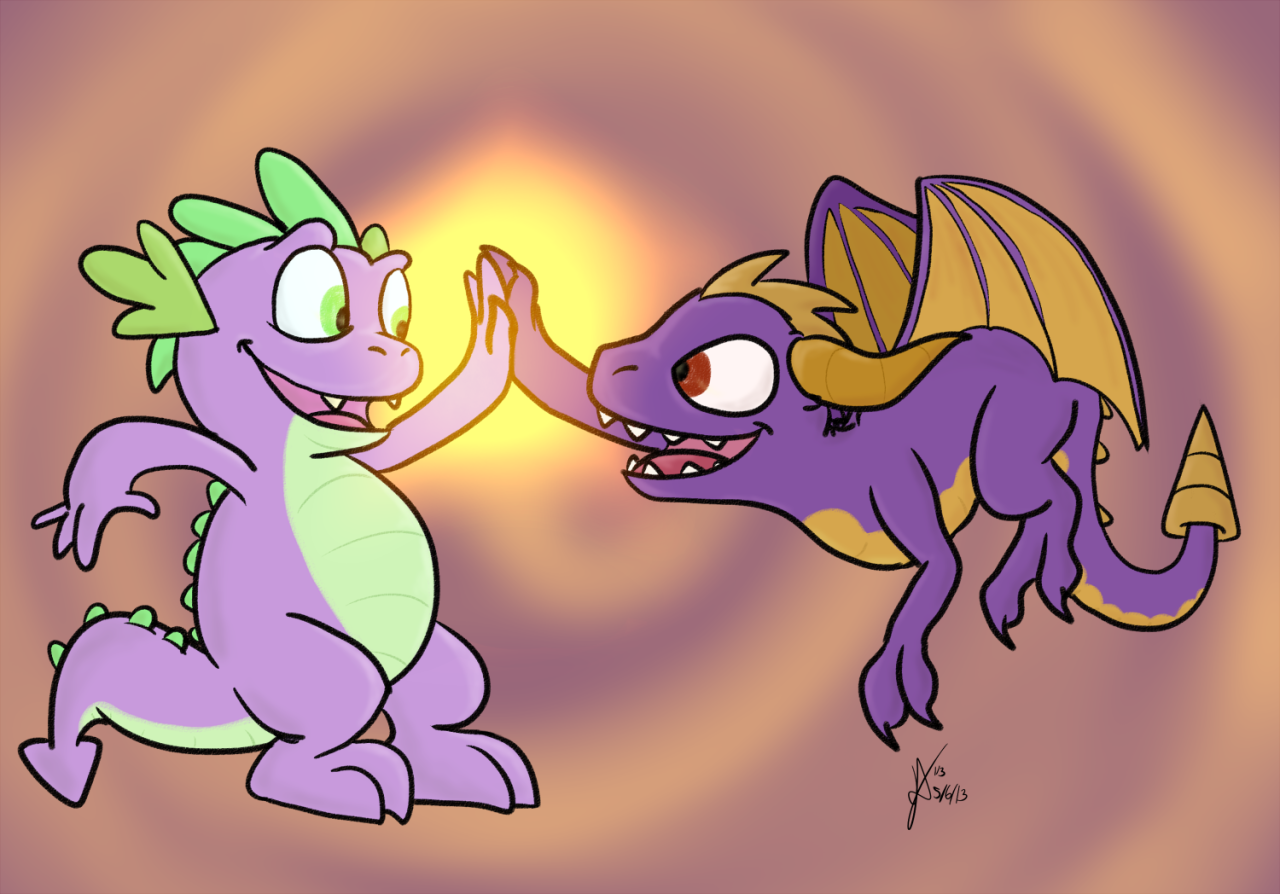 Today&rsquo;s daily draw - Spike the dragon from My Little Pony: Friendship is