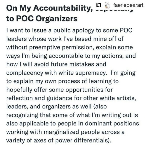 #Repost @faeriebearart (@get_repost)・・・Hello! I have written a piece to apologize for in the ways I
