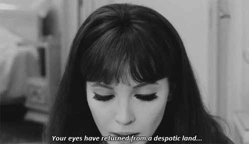 violentwavesofemotion:Alphaville (1965) dir. by Jean-Luc Godard: “Capitale de La Douleur 