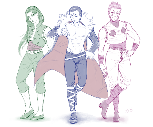 It has been soooo long since I’ve drawn these three… 