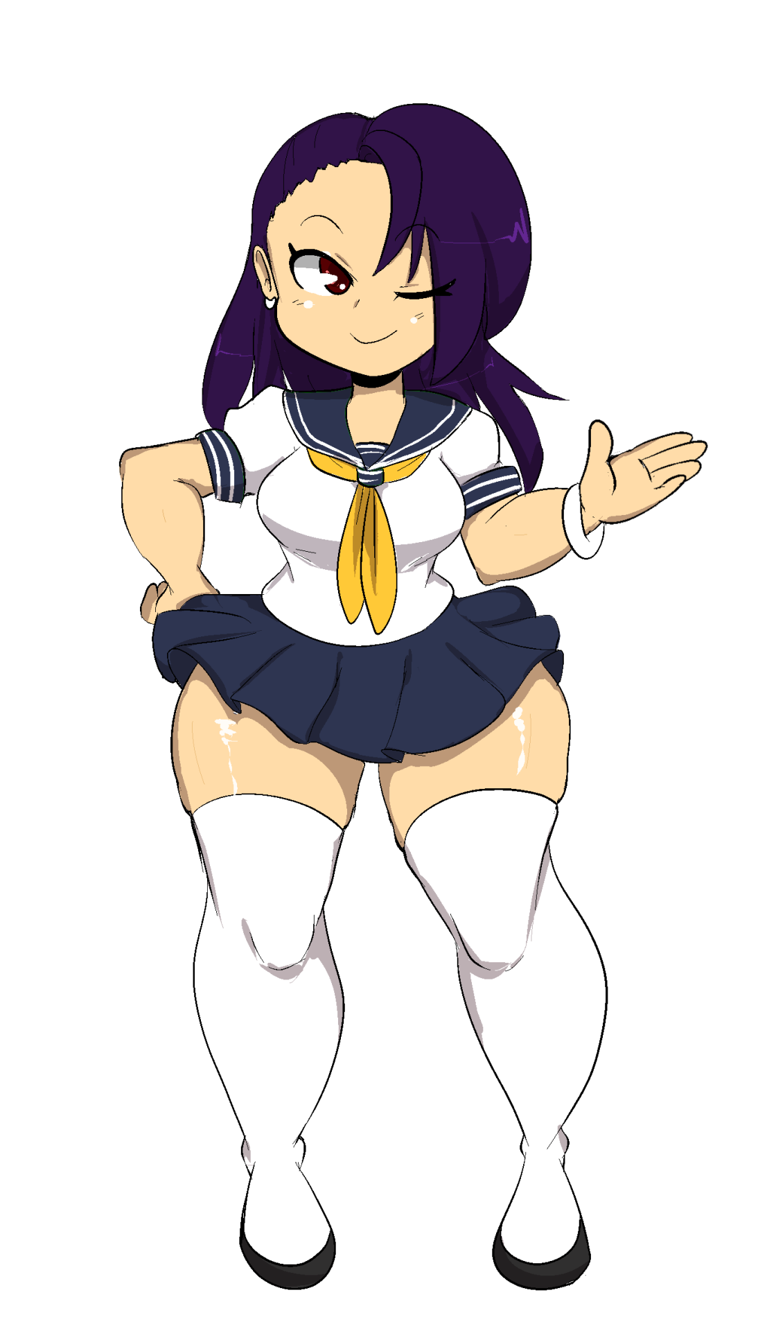 kirbyartstuff:  i made this girl idk who she is but she’s here