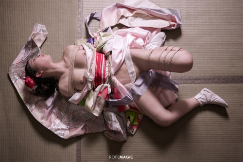 ropemagic:  via “ROPE MAGiC” featuring model: Poppy photograph and ropework: Reiji Suzuki  Lovely shibari