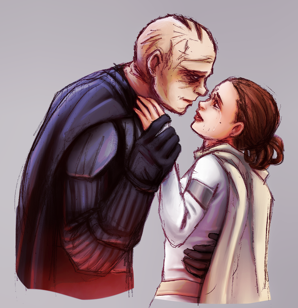 Anakin skywalker and padme fan art