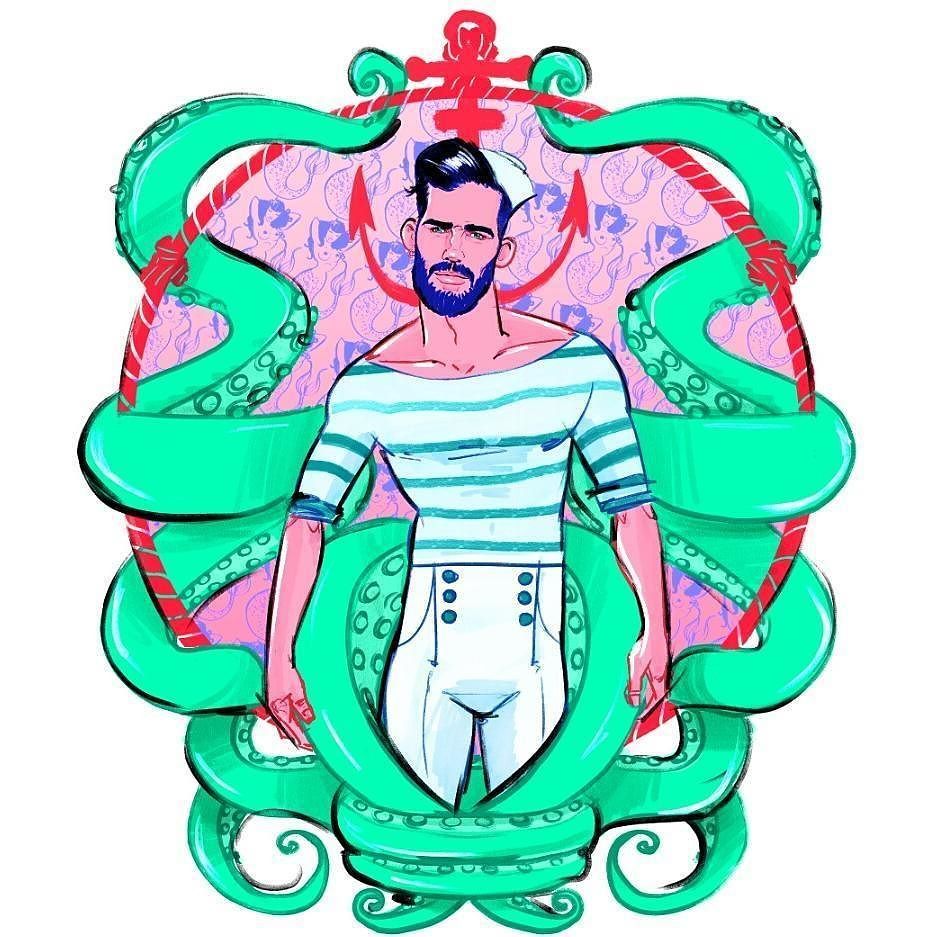 egorodriguez:Resharing some sailor love #egorodriguez #illustration #art http://ift.tt/2gMVWlJ