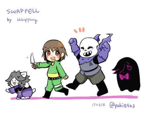 2017-4-4Swapfell @kkhoppangSF!Papyrus, no friends. 