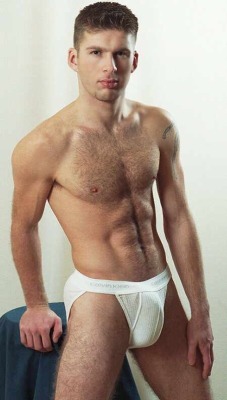 undie-fan-99:  Sexy hairy guy in white CKs