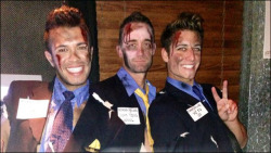 eechi:  theeamericanpsycho:  theuppityzombie:  kyssthis16:  queennubian:  iggymogo:  The guys who dressed up as bloody Asiana flight attendants via Angry Asian Man  The unwelcome return of “Ho Lee Fuk,” “Sum Ting Wong” and “Wi Tu Lo.” Well,