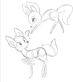 ask-albino-pie:  Outlining some sketches~ 