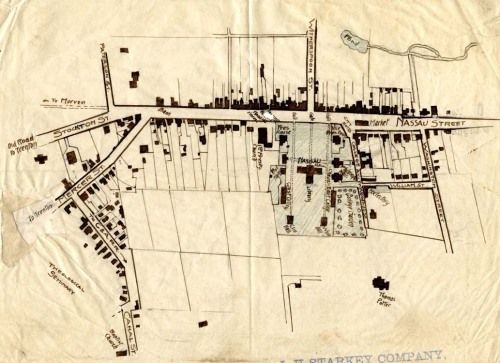 Throwback Thursday: A map of Princeton, New Jersey, 1852. The campus of what was then named the Coll