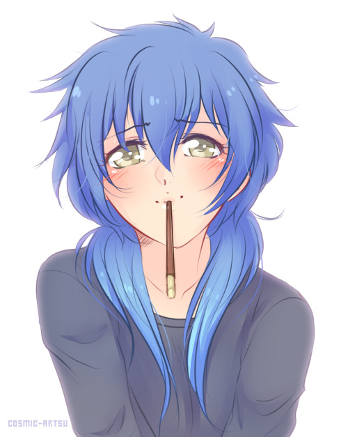 cosmic-artsu:  belated pocky day aobaby! inspired by an art senpai on twitter (ʃƪ ˘ ³˘)
