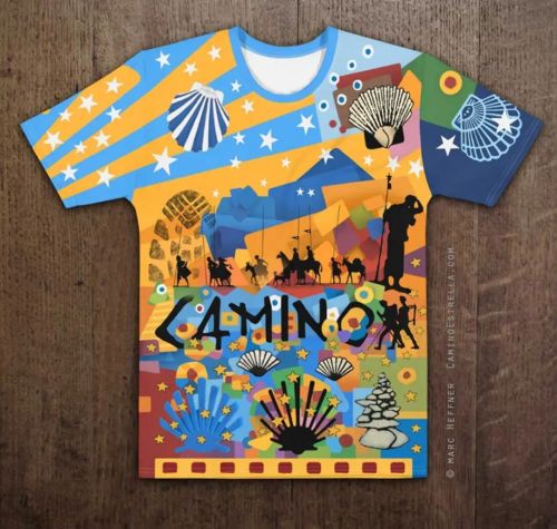 “Camino Steps” T-Shirt ✈️ Worldwide shipping For more information please inbox me or vis