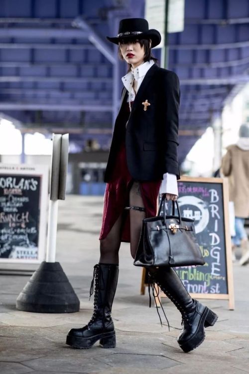 Black-is-no-colour — Sora Choi during New York Fashion Week Fall 2020.