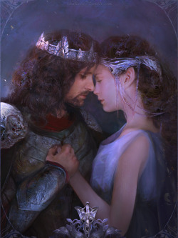 shalizeh7:Arwen and Aragorn