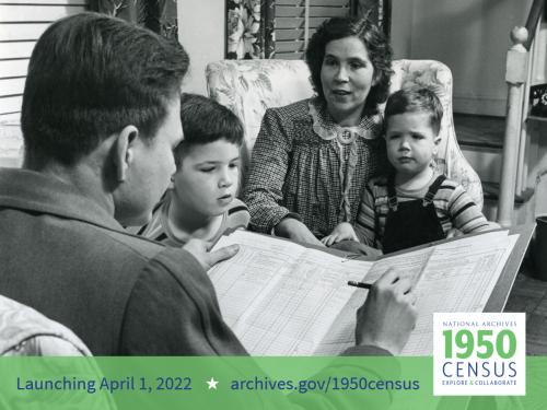 Happy Census Day! Join us for the virtual celebration at 10 am ET at archives.gov/1950census 