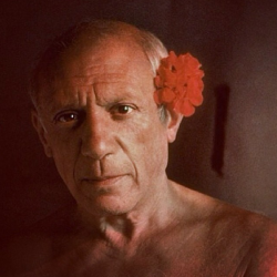 honeydropshome:  Pablo Picasso + fleur