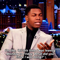 dailysw:John Boyega’s friends thought he was a Star Wars extraPLEASE watch the video for the part wi