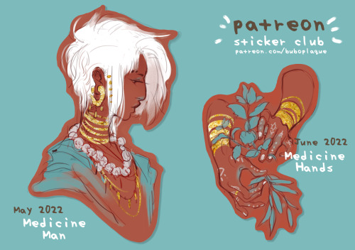 May and June patreon stickers will be a matching set. Pledge anytime during those months to get the 