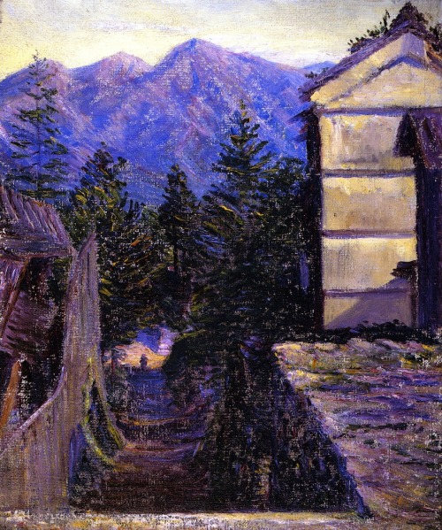 Mountain Village, Japan, 1901, Lilla Cabot Perry