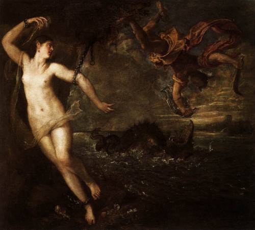 artist-titian: Perseus and Andromeda, 1556, TitianMedium: oil,canvas