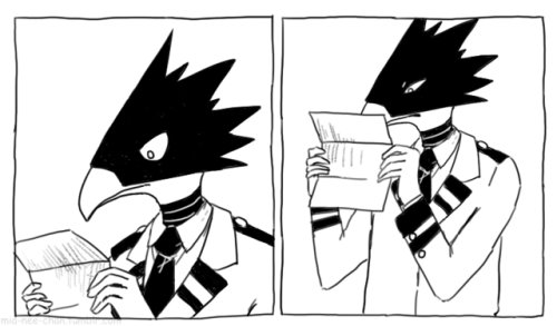 curseworm: mia-nee-chan: Tokoyami as crows shitpost @itstai